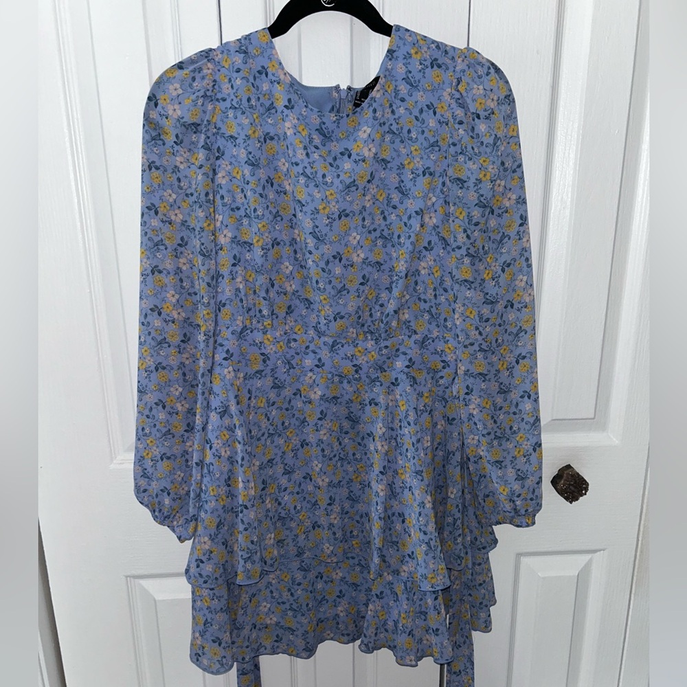 Light blue flowery dress